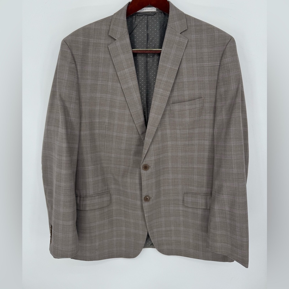 Collection By Michael Strahan Beige Suit Jacket 48Long & Pant 40Waist & 32Length